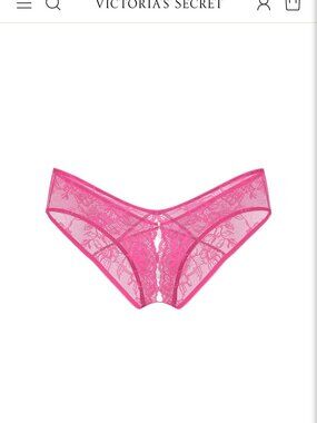 Victoria's Secret Hot Pink Lace High-Leg Cheeky Panty NWT S